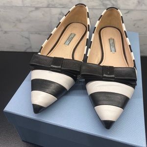 Authentic!!! Prada leather flats